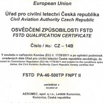 Certifikace simulátoru FNPT II